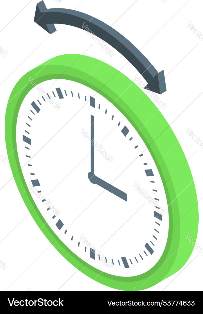 Clock changing time showing deadline and schedule Clock changing time showing deadline and schedule vector image