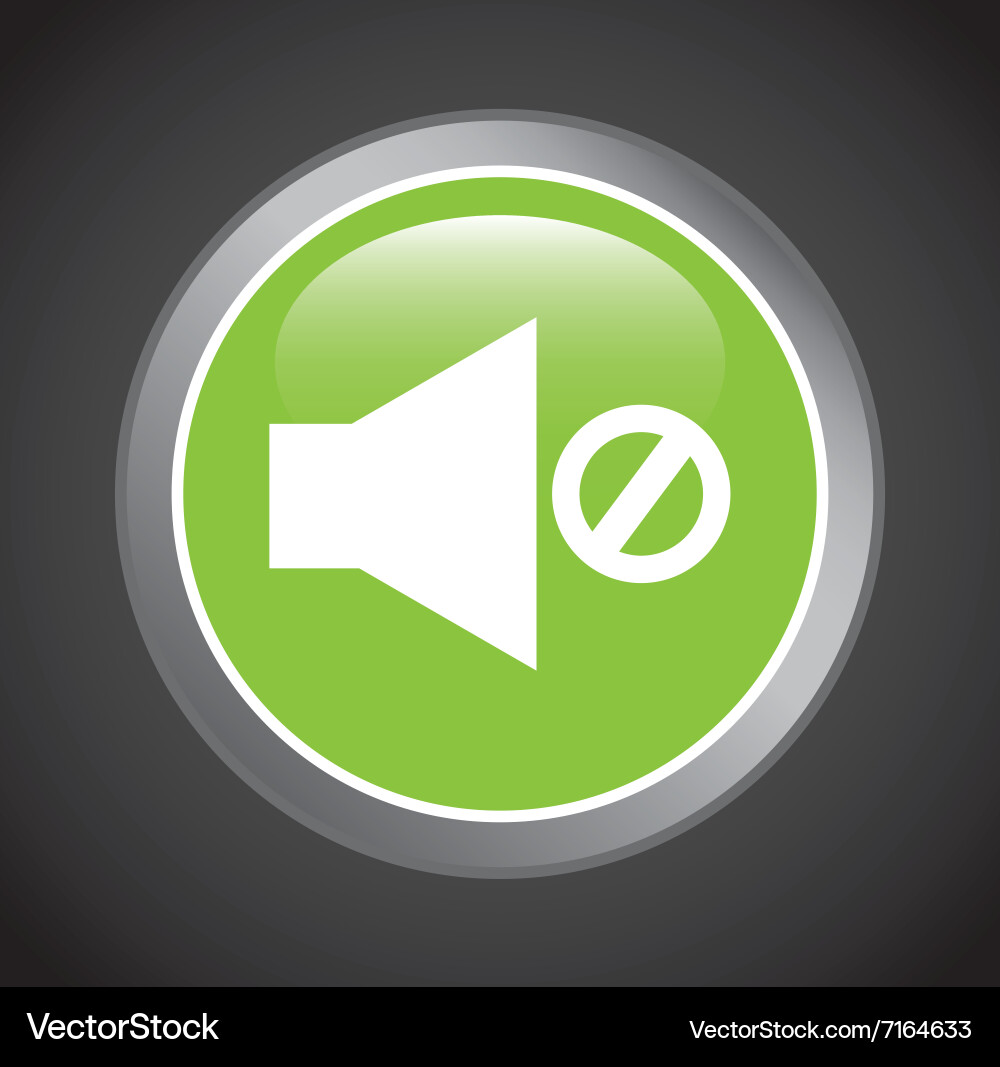 Computer button design vector image