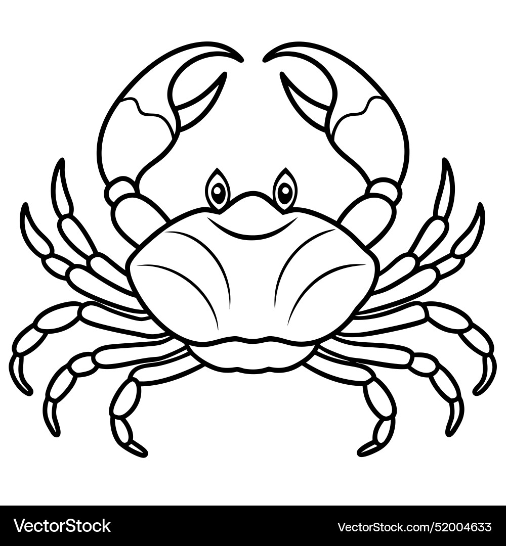 Decorator crab reading icon Decorator crab reading icon Vector Image
