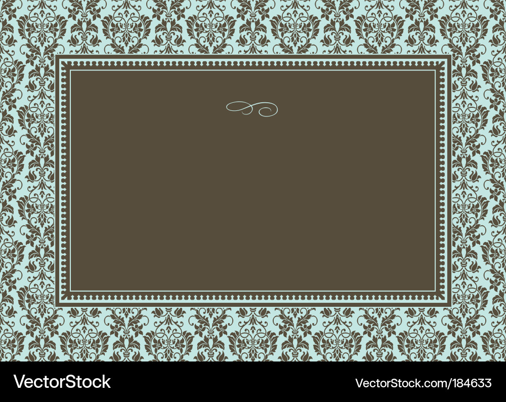 Elegant Damask Pattern Vector Image