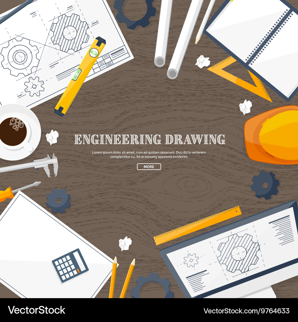 Engineering and architecture vector image