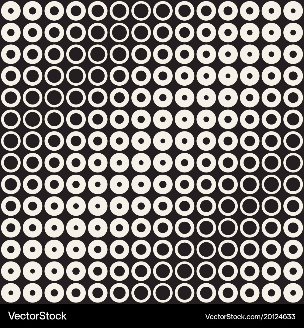 Halftone circles seamless pattern abstract Vector Image