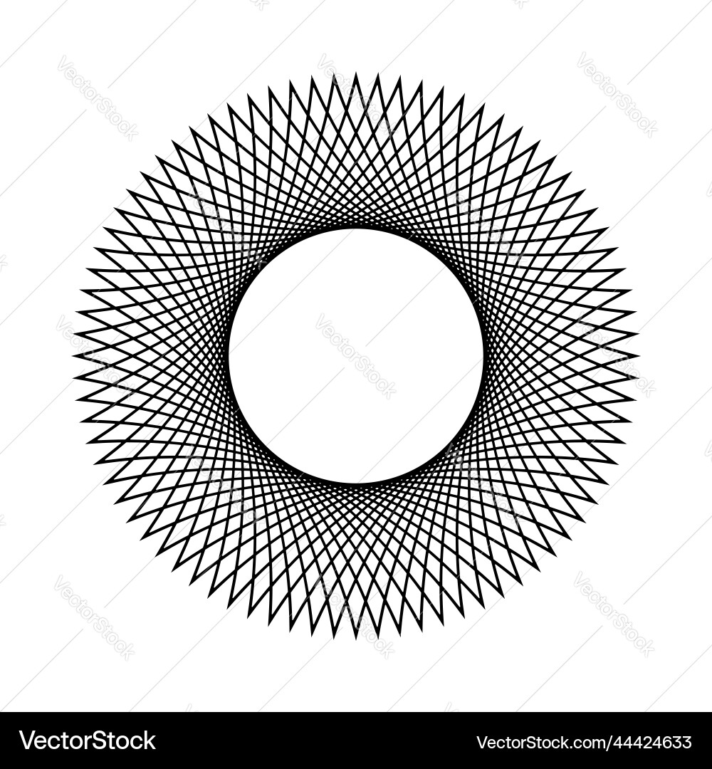 Radial Circle Pattern Vector Image