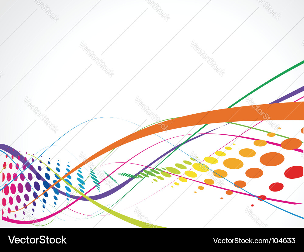Rainbow wave background Royalty Free Vector Image