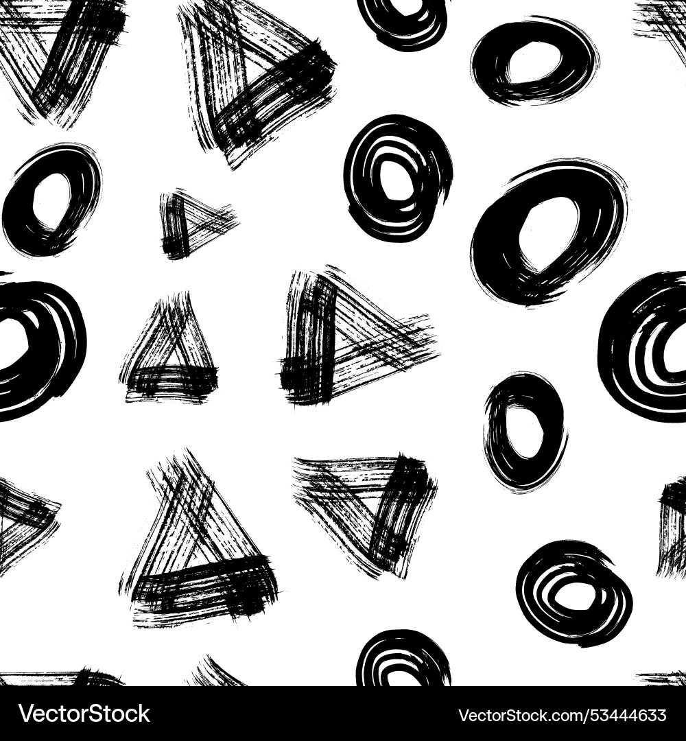 Seamless pattern with black triangle s Seamless pattern with black triangle s Vector Image