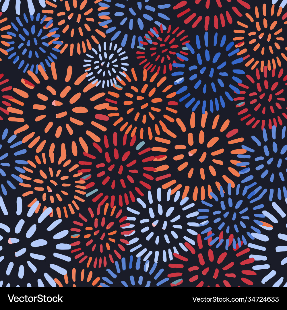 Seamless pattern with colorful hand drawn abstract Seamless pattern with colorful hand drawn abstract vector image