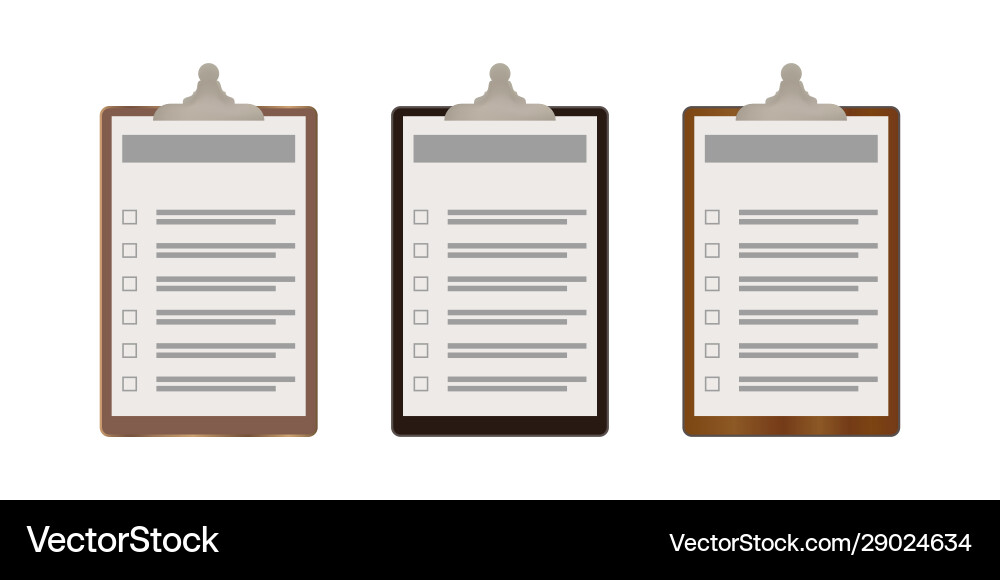 Clipboard checklist icon for documents with check vector image