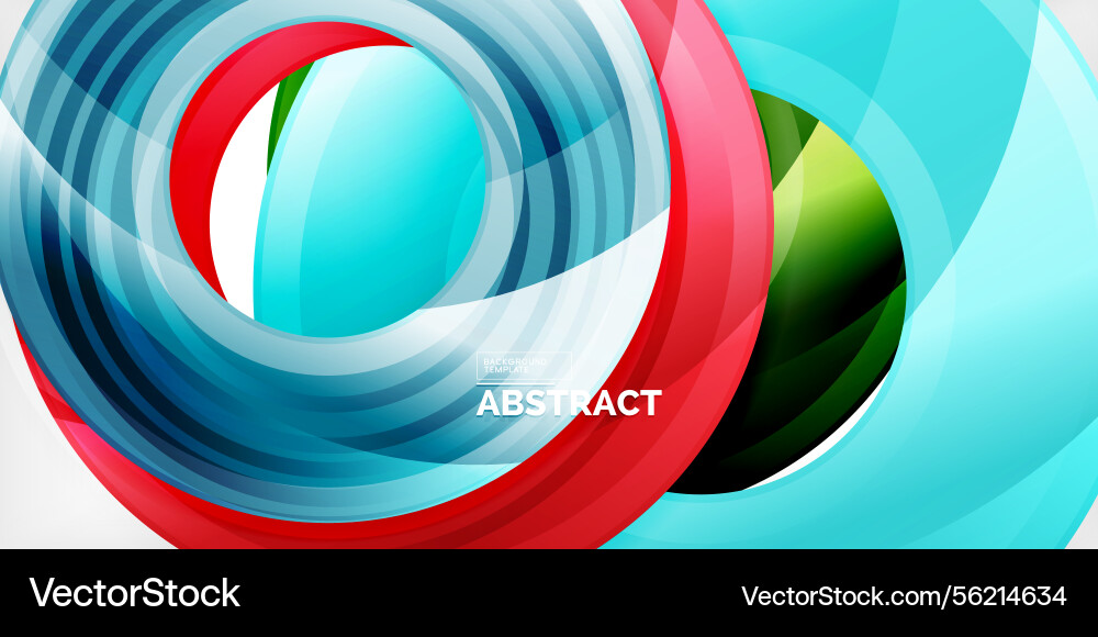 Dynamic abstract design features layered circular Dynamic abstract design features layered circular vector image