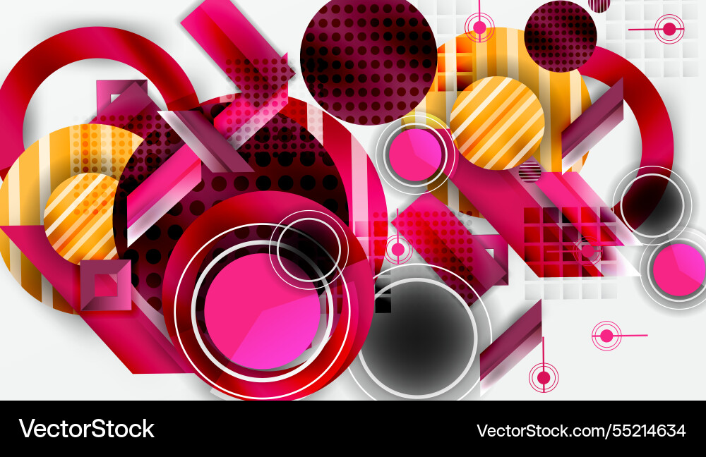 Dynamic complex geometric abstract background Dynamic complex geometric abstract background Vector Image