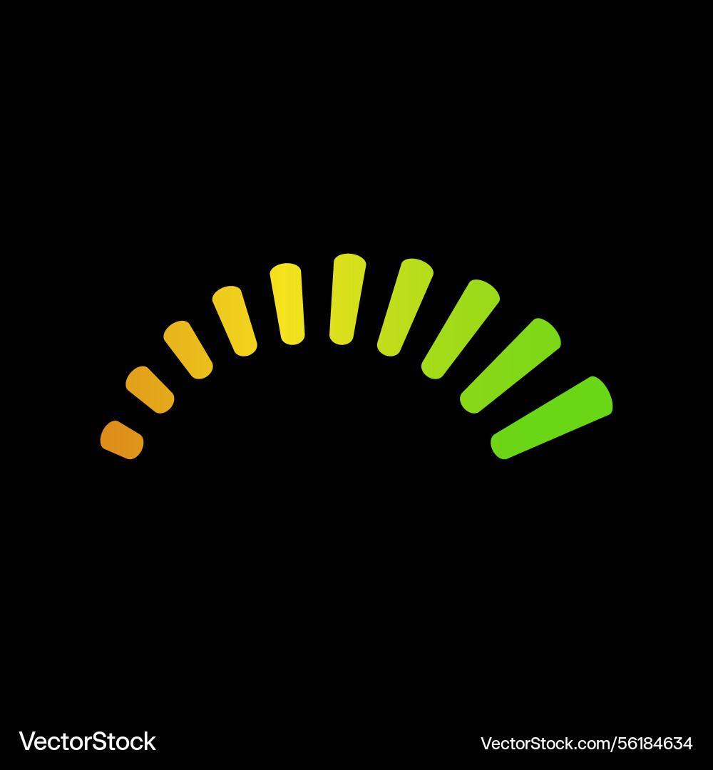 Loader round bar icon loading scale Loader round bar icon loading scale vector image