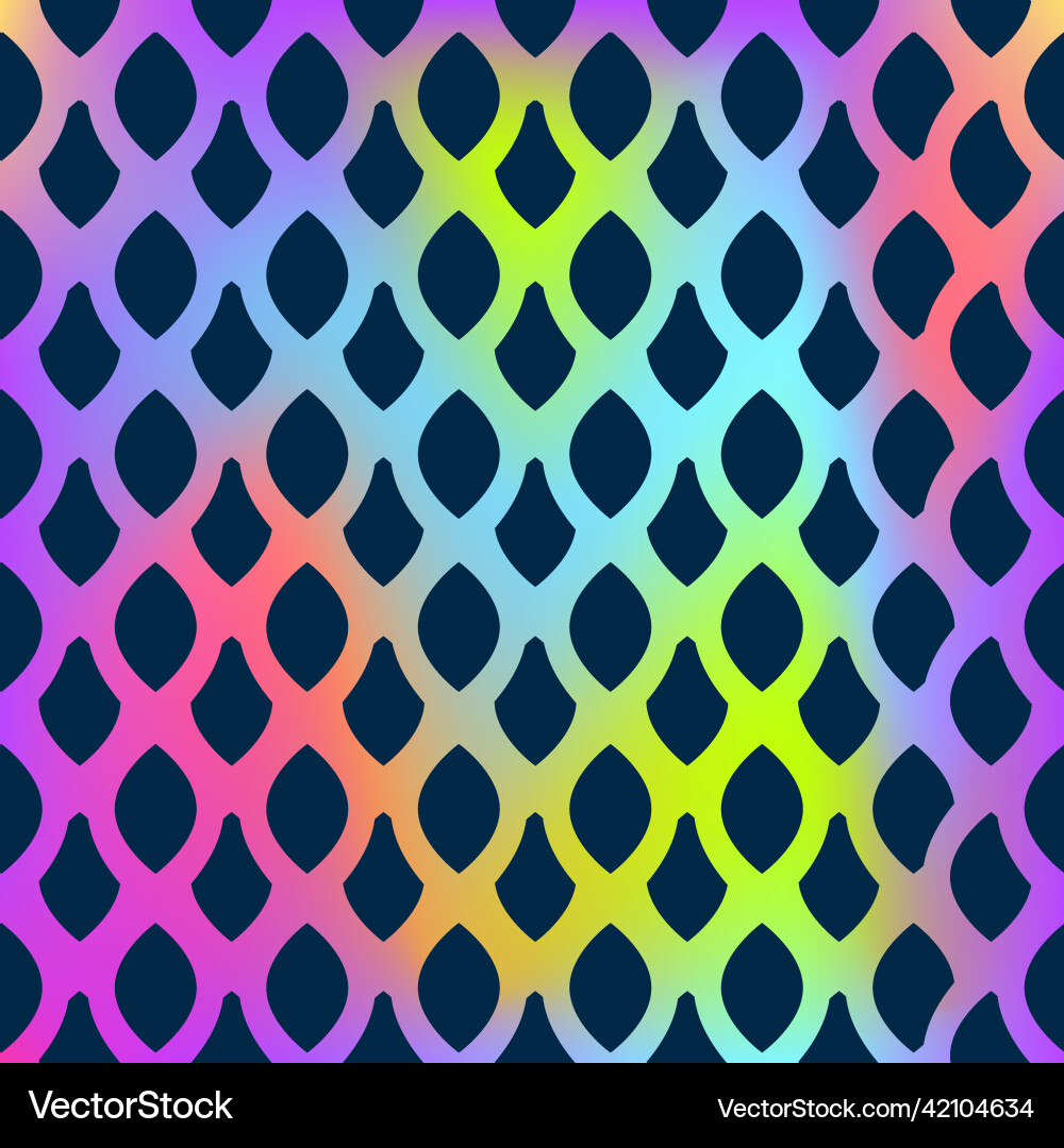 Neon Drop Pattern - Abstract Mesh vector image