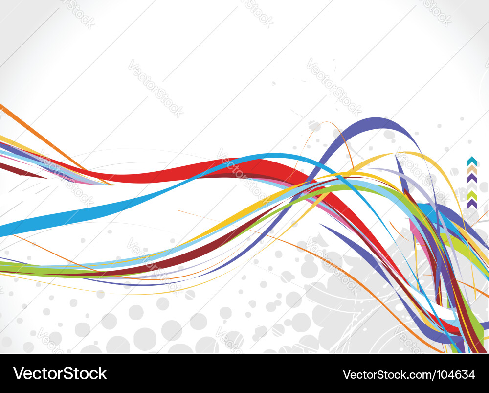 Rainbow wave background Royalty Free Vector Image