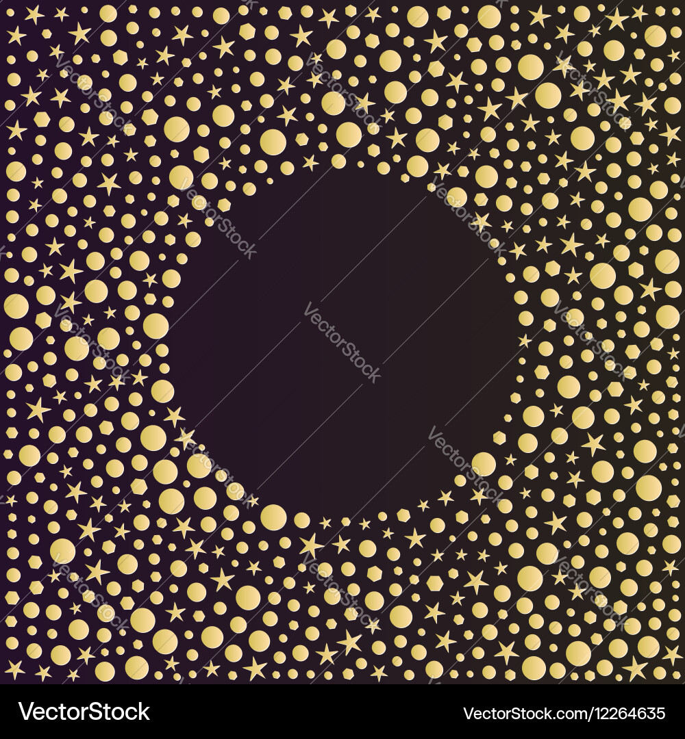Abstract background with shapes of circles vector image