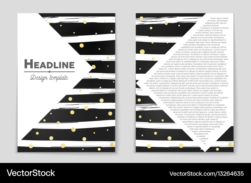 Abstract layout background set for art Vector Image
