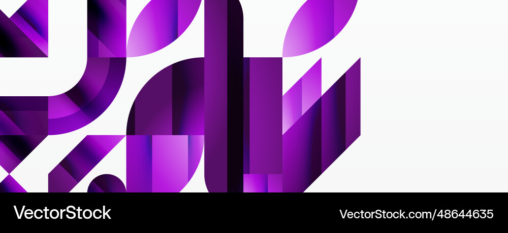 Assorted geometric shapes unite in a minimalistic Assorted geometric shapes unite in a minimalistic Vector Image