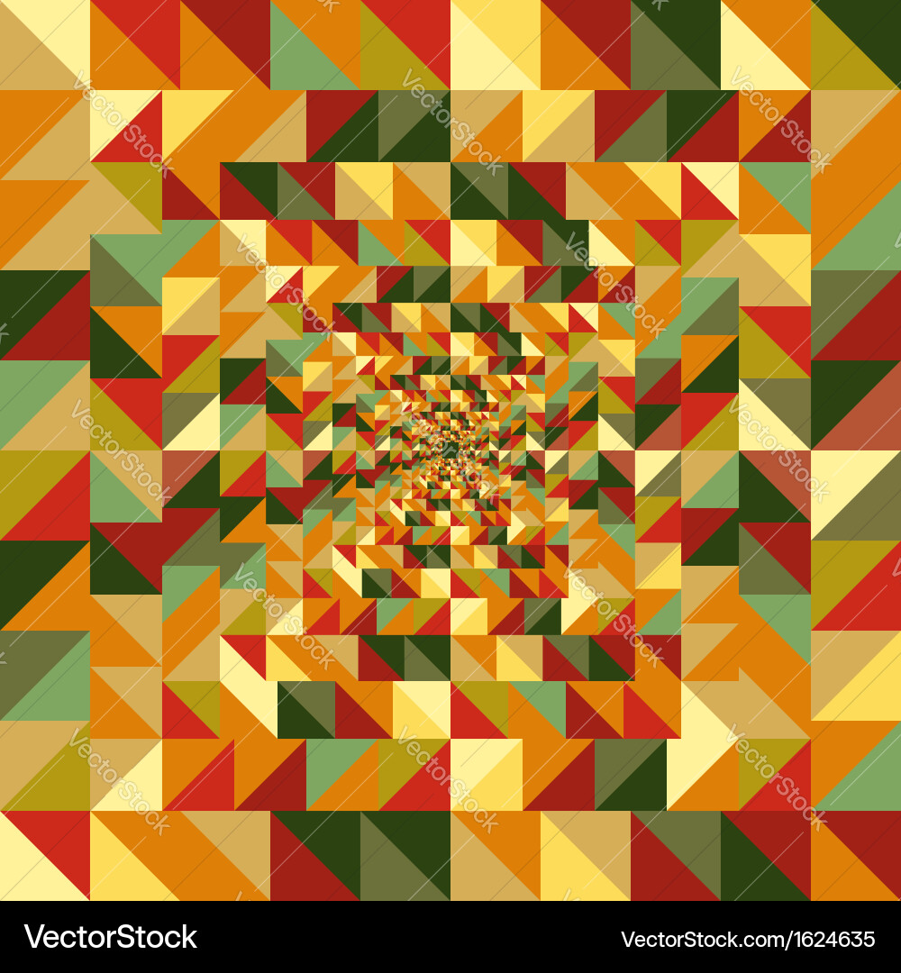Autumn Triangle Pattern - Seamless vector image