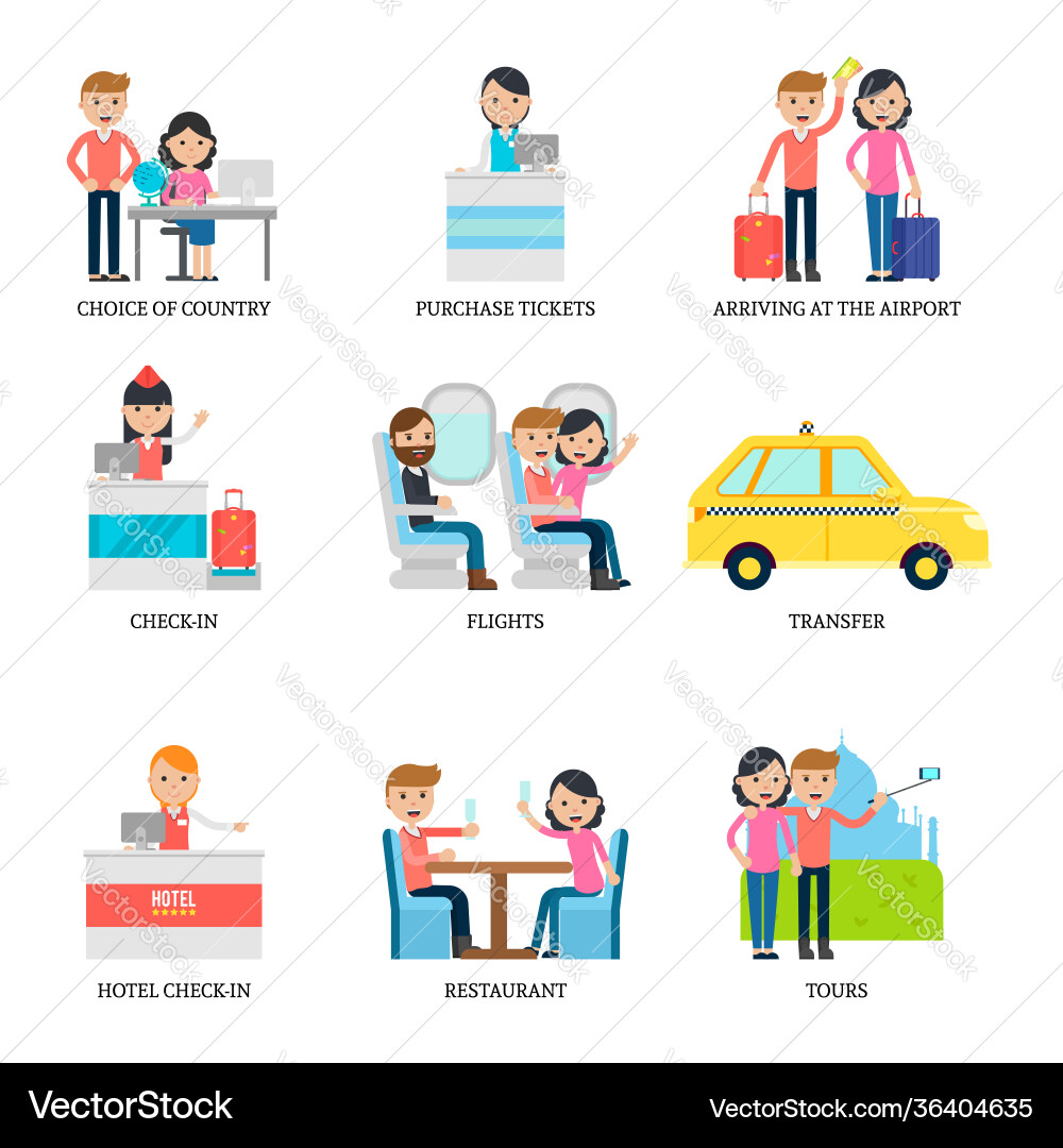 Family vacation infographic concept Family vacation infographic concept vector image