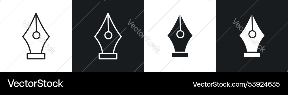 Pen nib icon Pen nib icon vector image