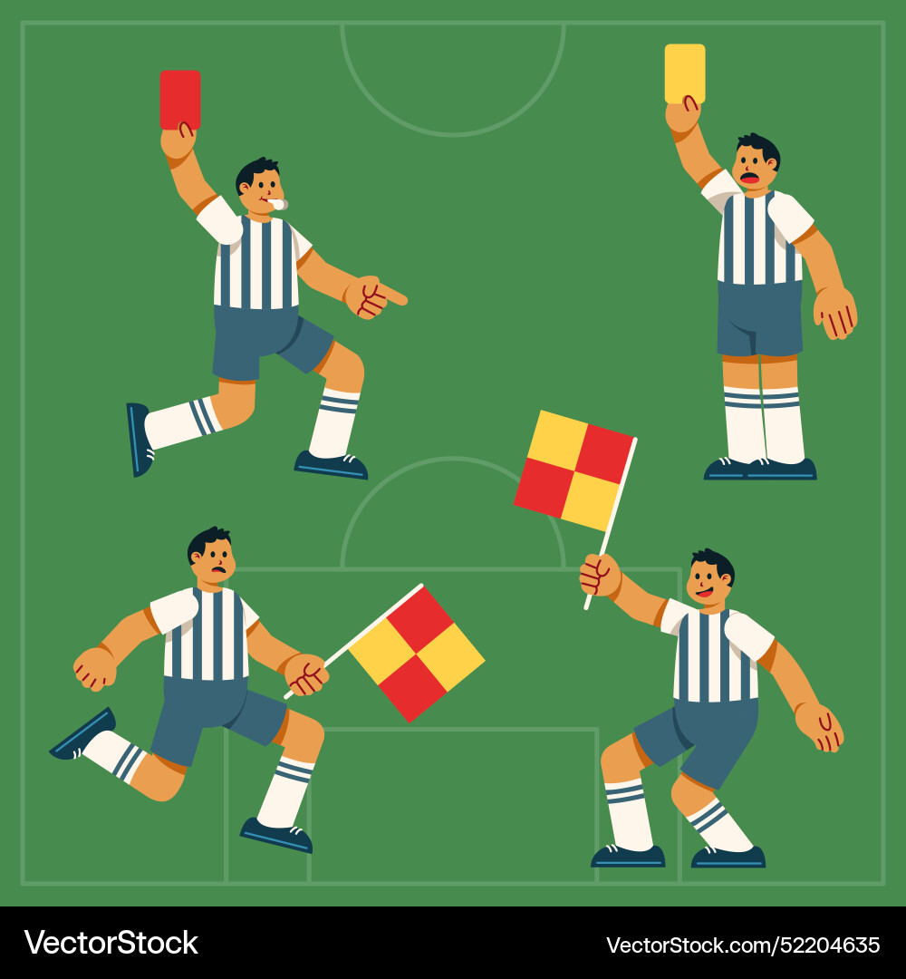 Referee leader of game character Vector Image