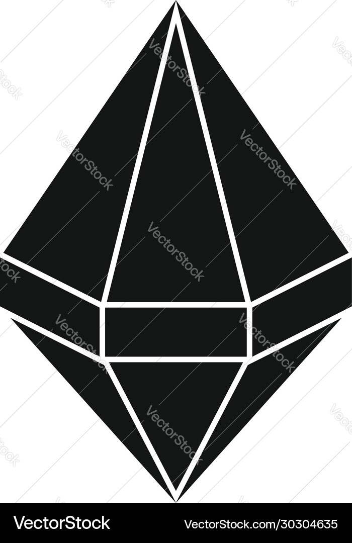 Ruby icon simple style Vector Image