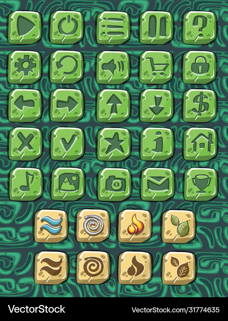 Set of web square button Set of web square button vector image
