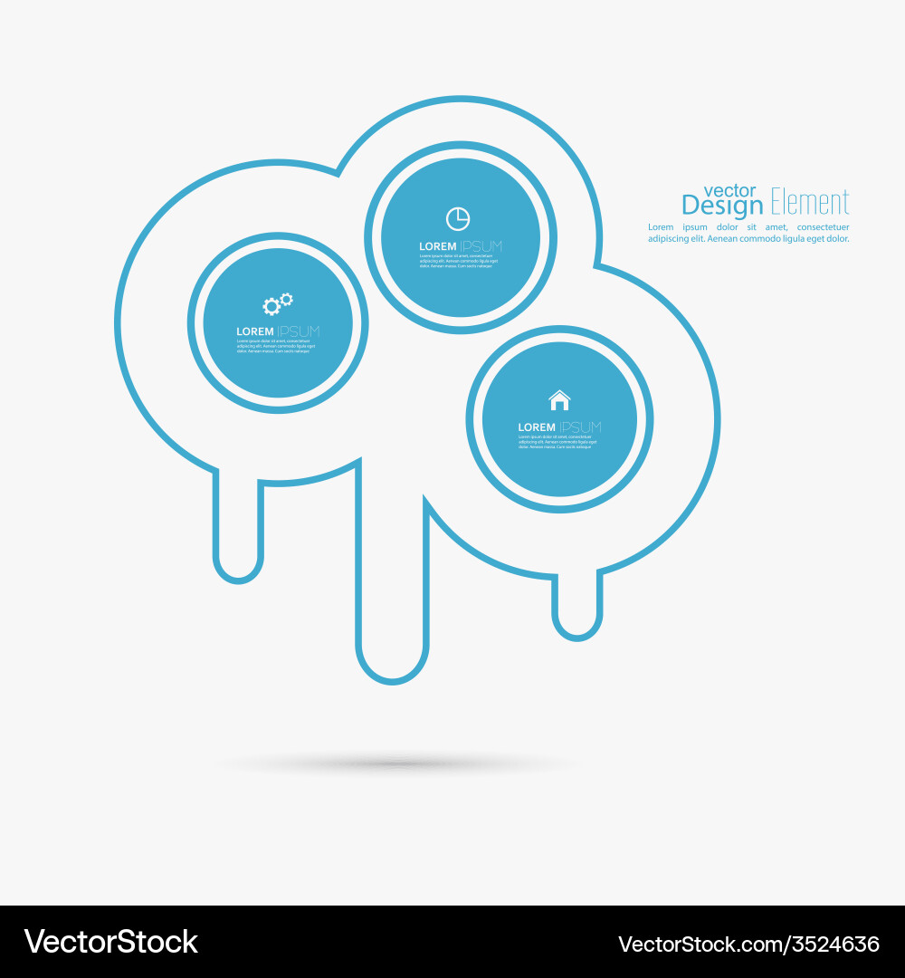 Abstract background with circles Vector Image