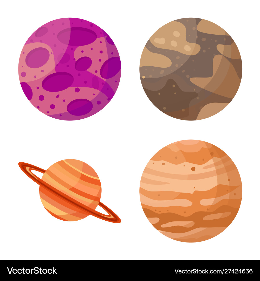 Design planet and system sign Design planet and system sign vector image