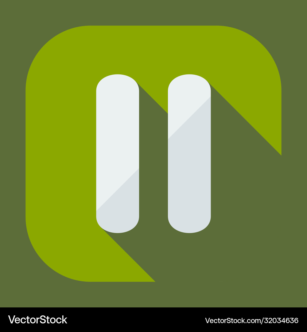 Flat modern design with shadow icon player Vector Image
