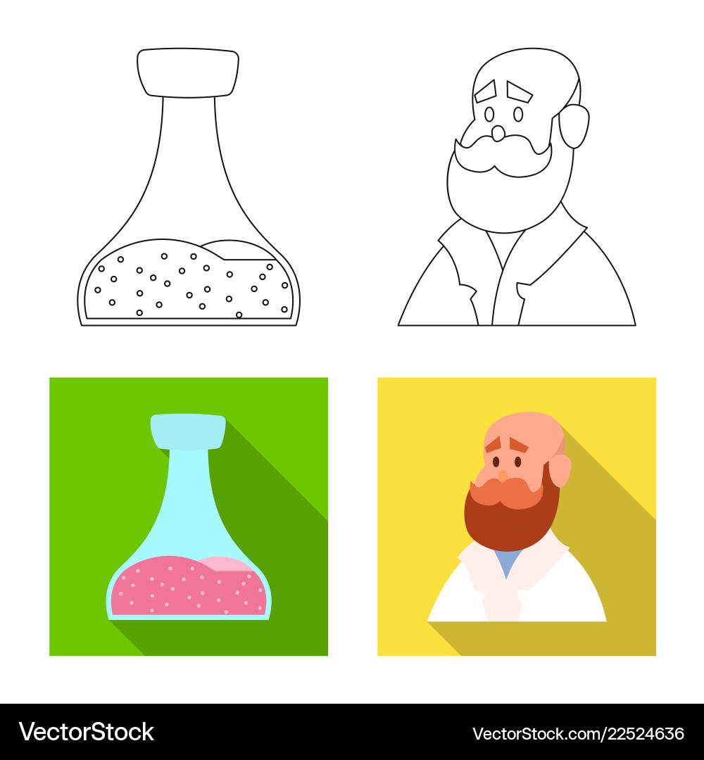 Isolated object of and symbol set s Vector Image