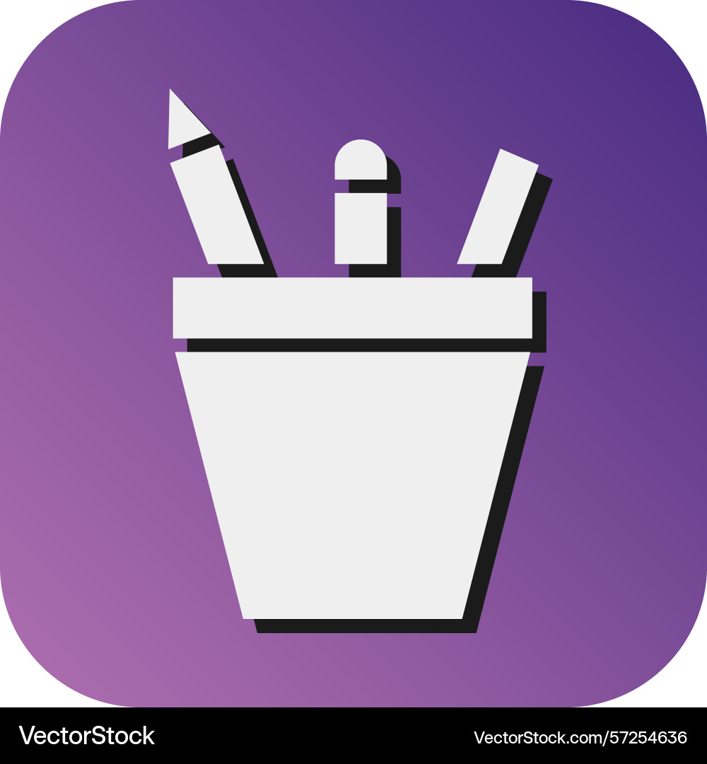 Layout tools glyph gradient background icon Vector Image