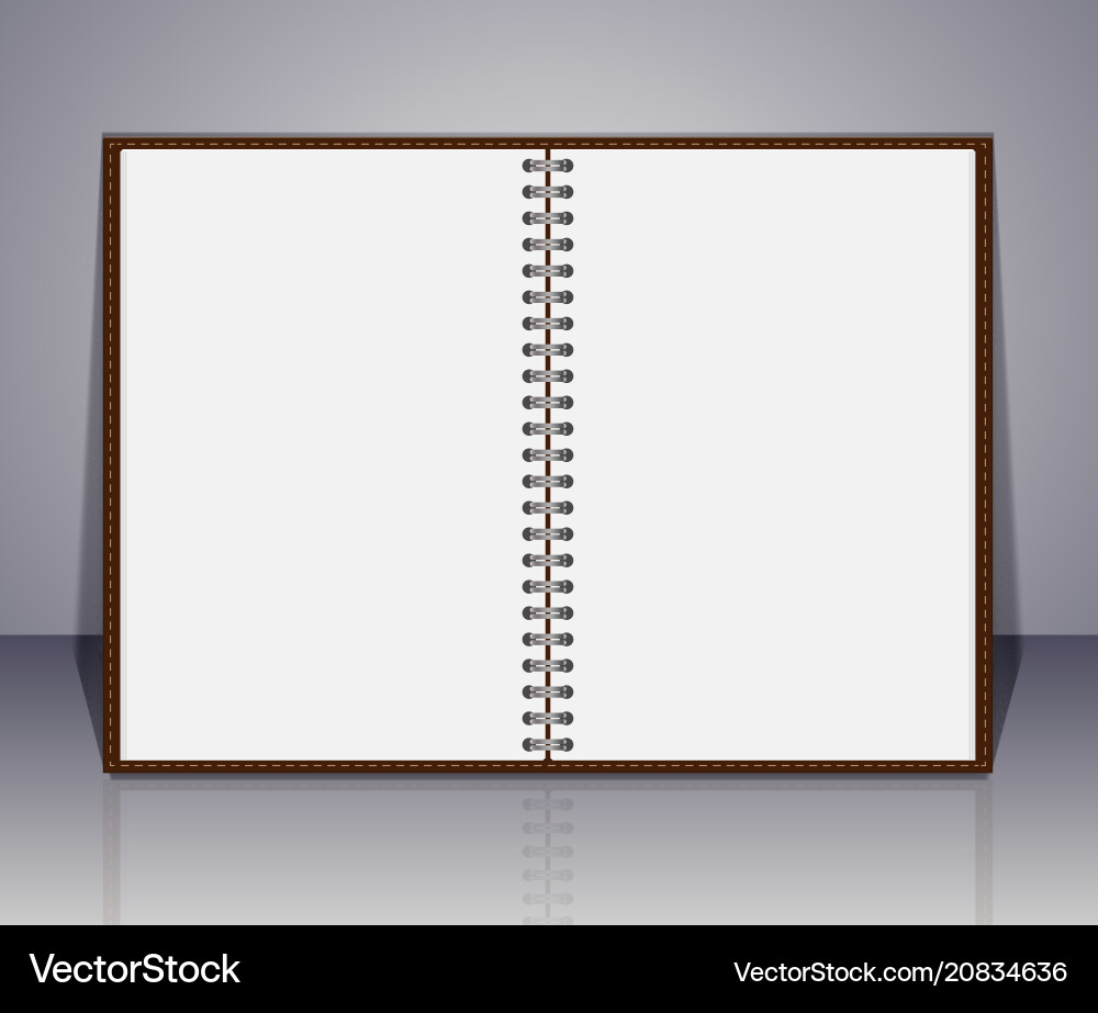 Notebook realistische Spirale Notizblock Notebook realistische Spirale Notizblock vektorbild