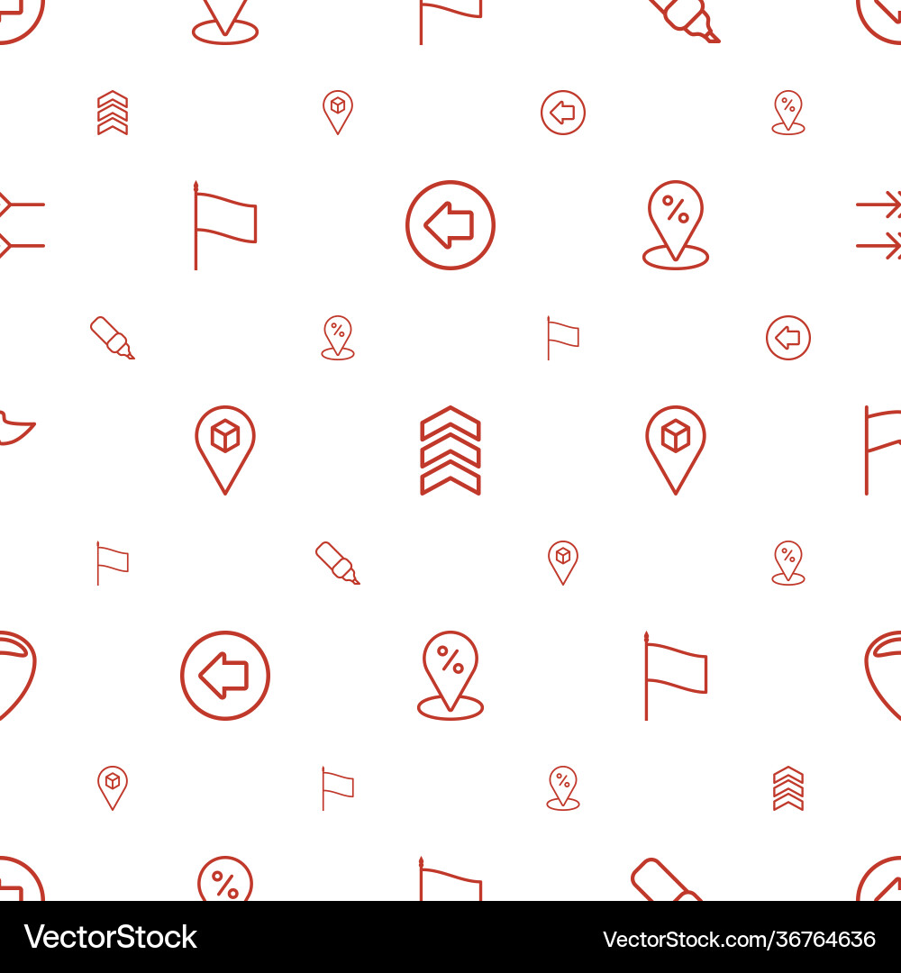 Pointer icons pattern seamless white background vector image