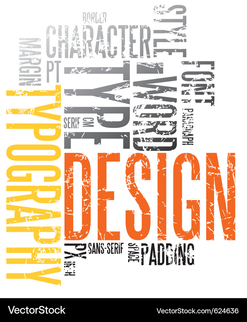Typography Background - Modern & Bold Vector Image