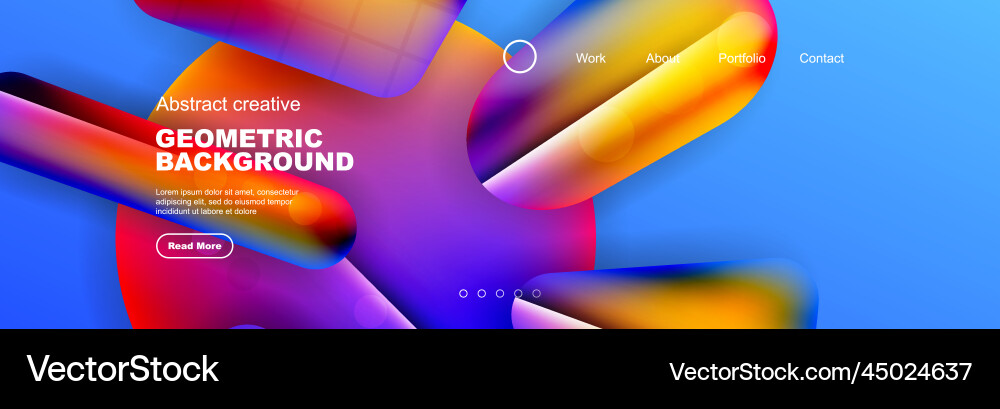 Abstract background for your landing page design Vector Image