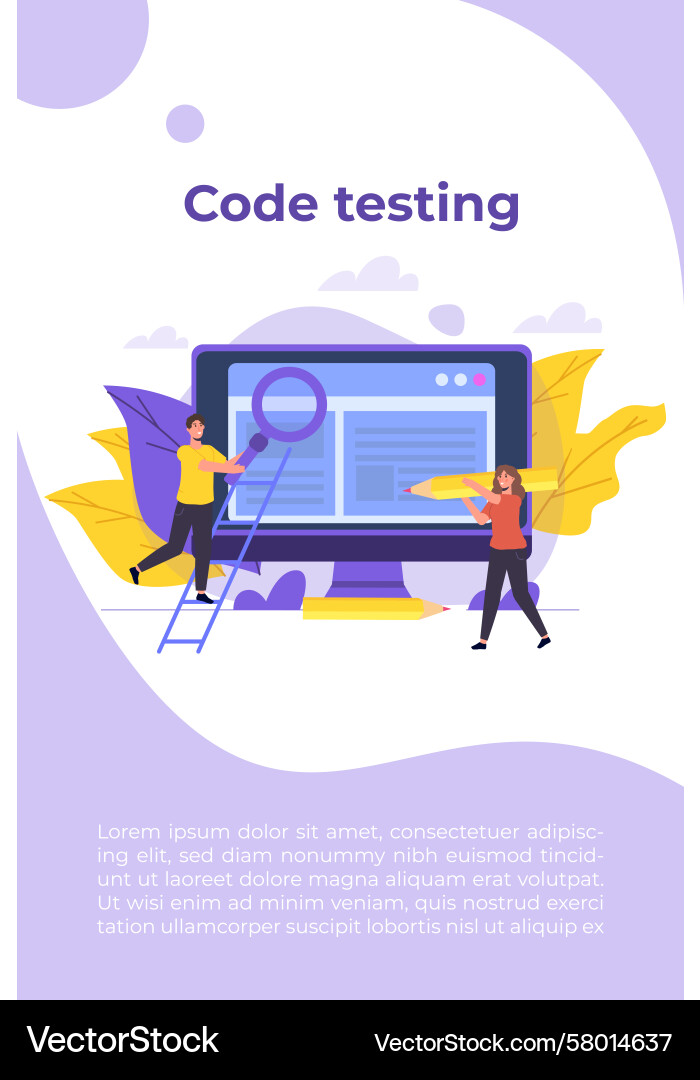 App Testing & Debugging Software vector image