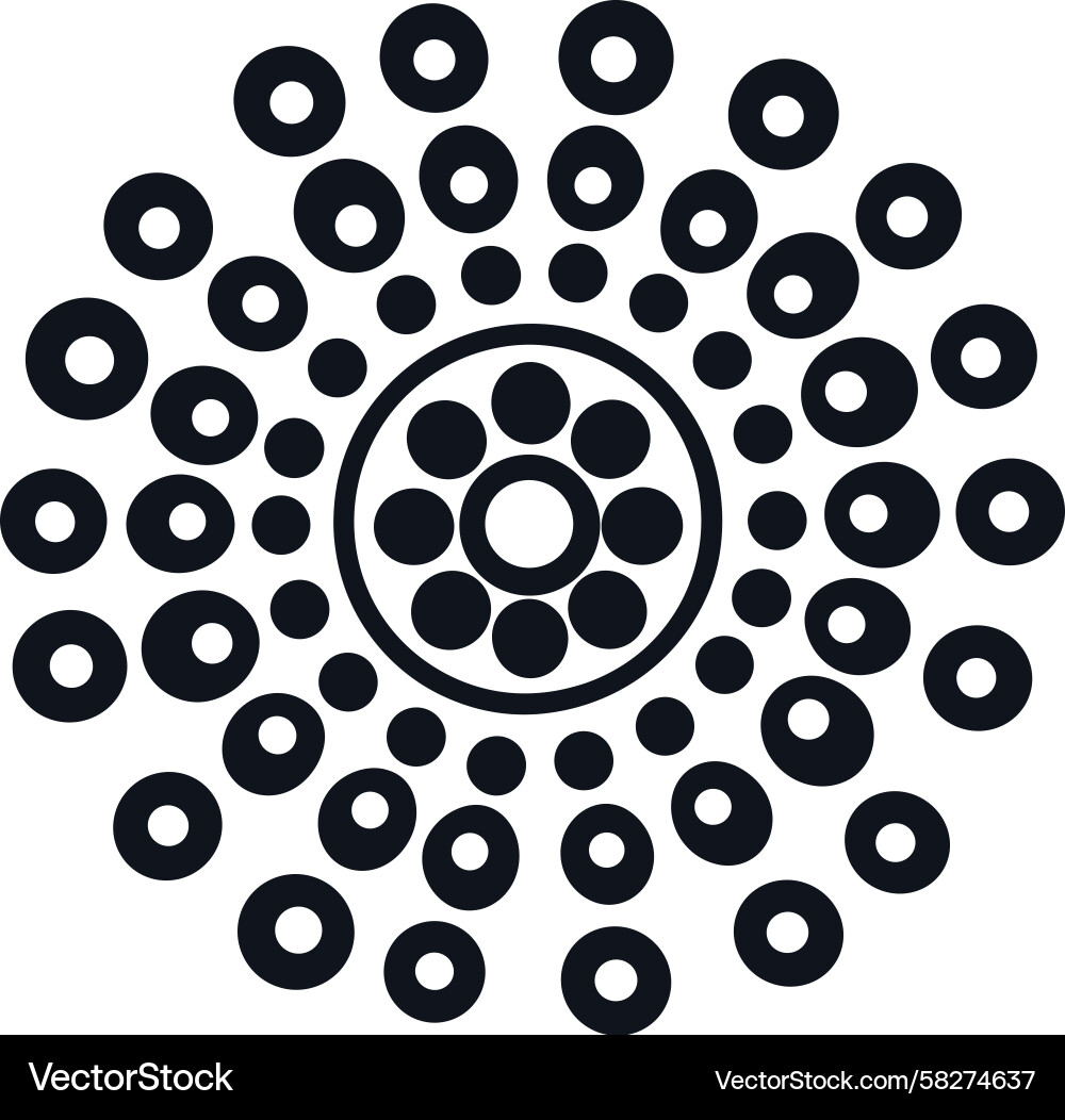 Concentric Circle Pattern Vector Image