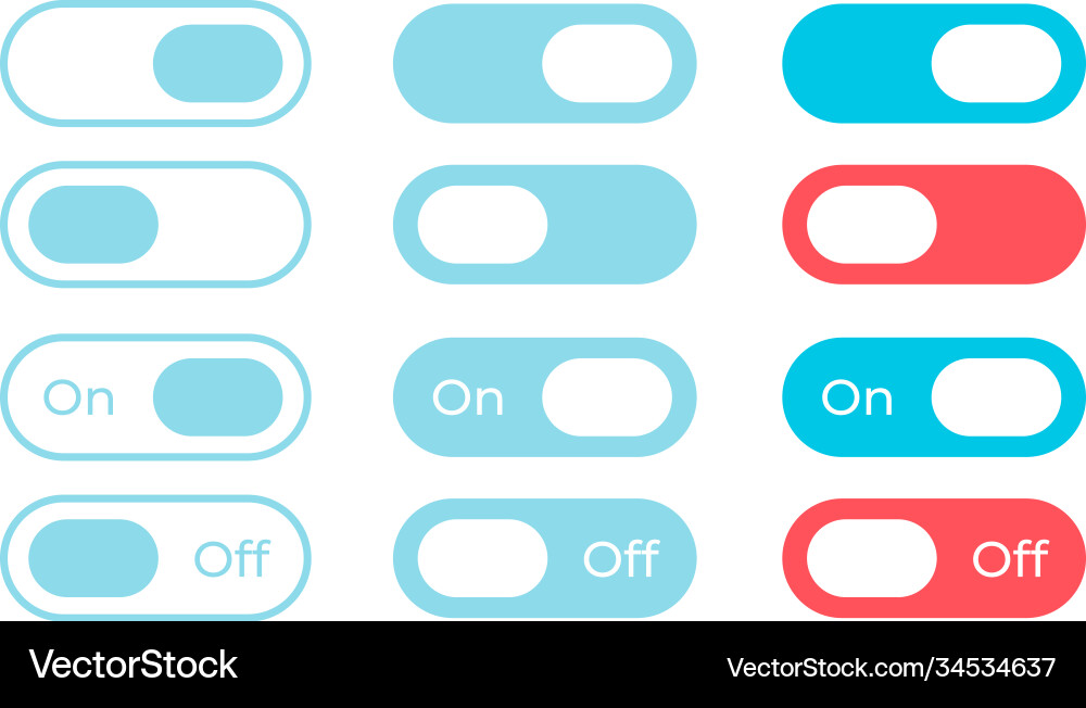 Control panels ui elements kit Control panels ui elements kit Vector Image