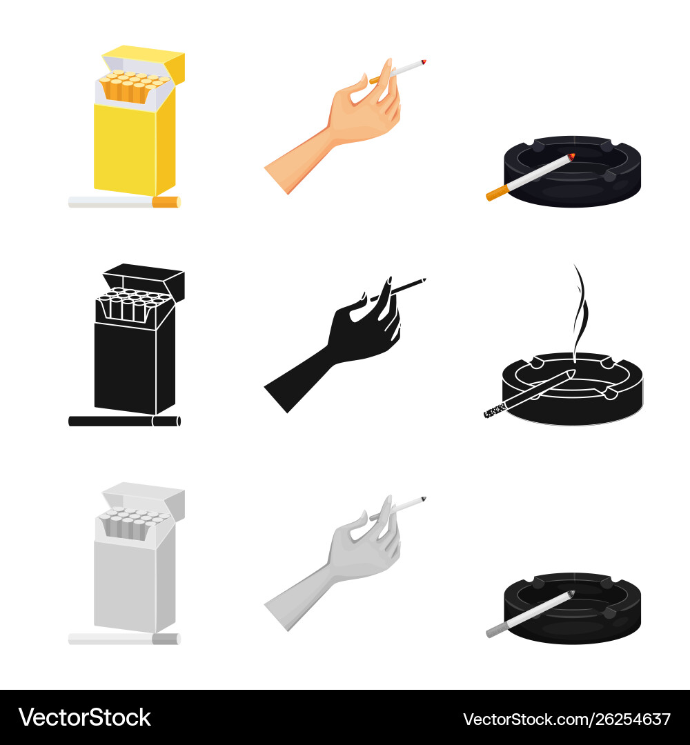 Design refuse and stop symbol set vector image