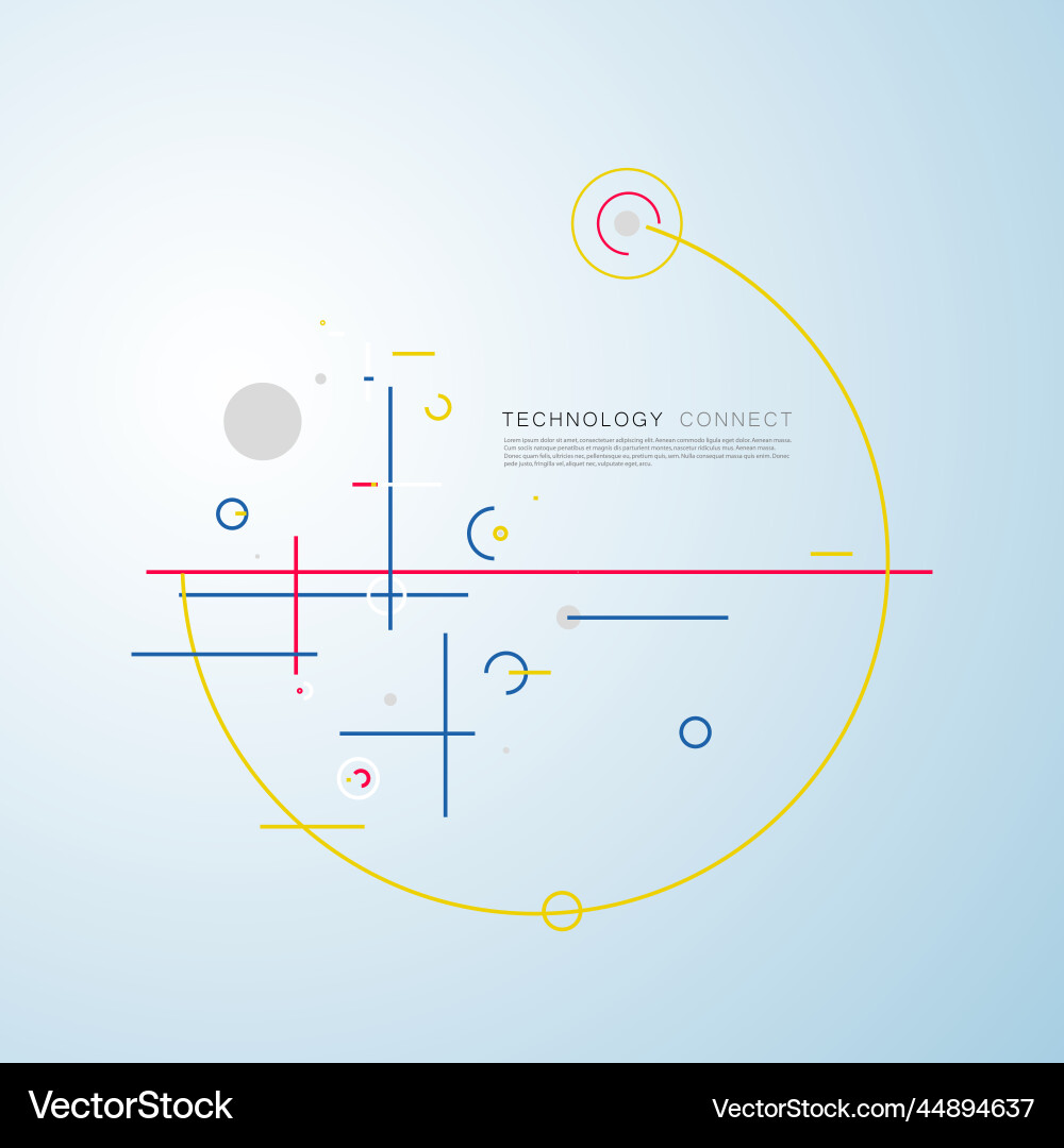 Future geometry connect abstract simple Future geometry connect abstract simple vector image