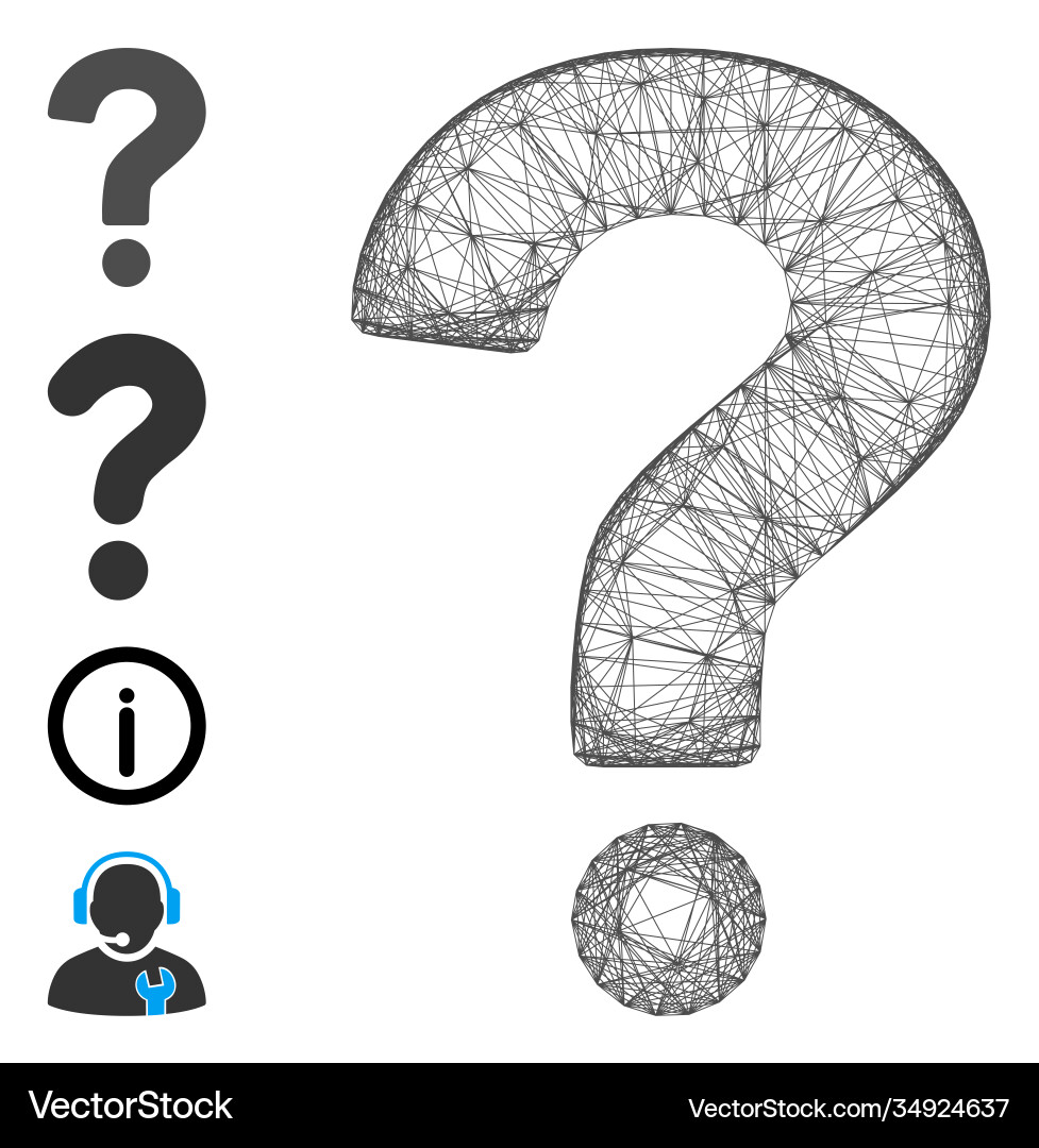 Net question mesh Net question mesh vector image