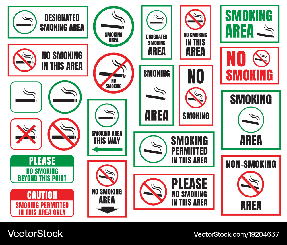 No Smoking And Area Royalty Free Vector Image VectorStock no-smoking-and-area-royalty-free-vector-image-vectorstock