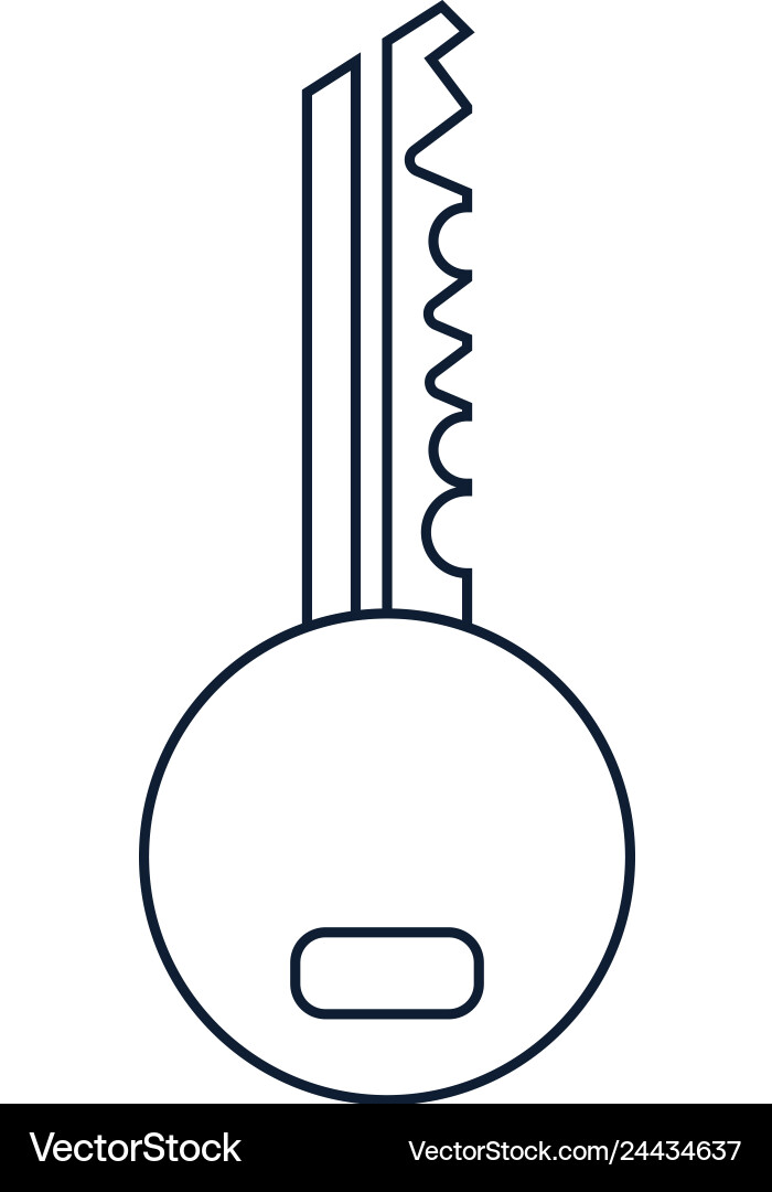 Outline key iconfor web design Outline key iconfor web design vector image