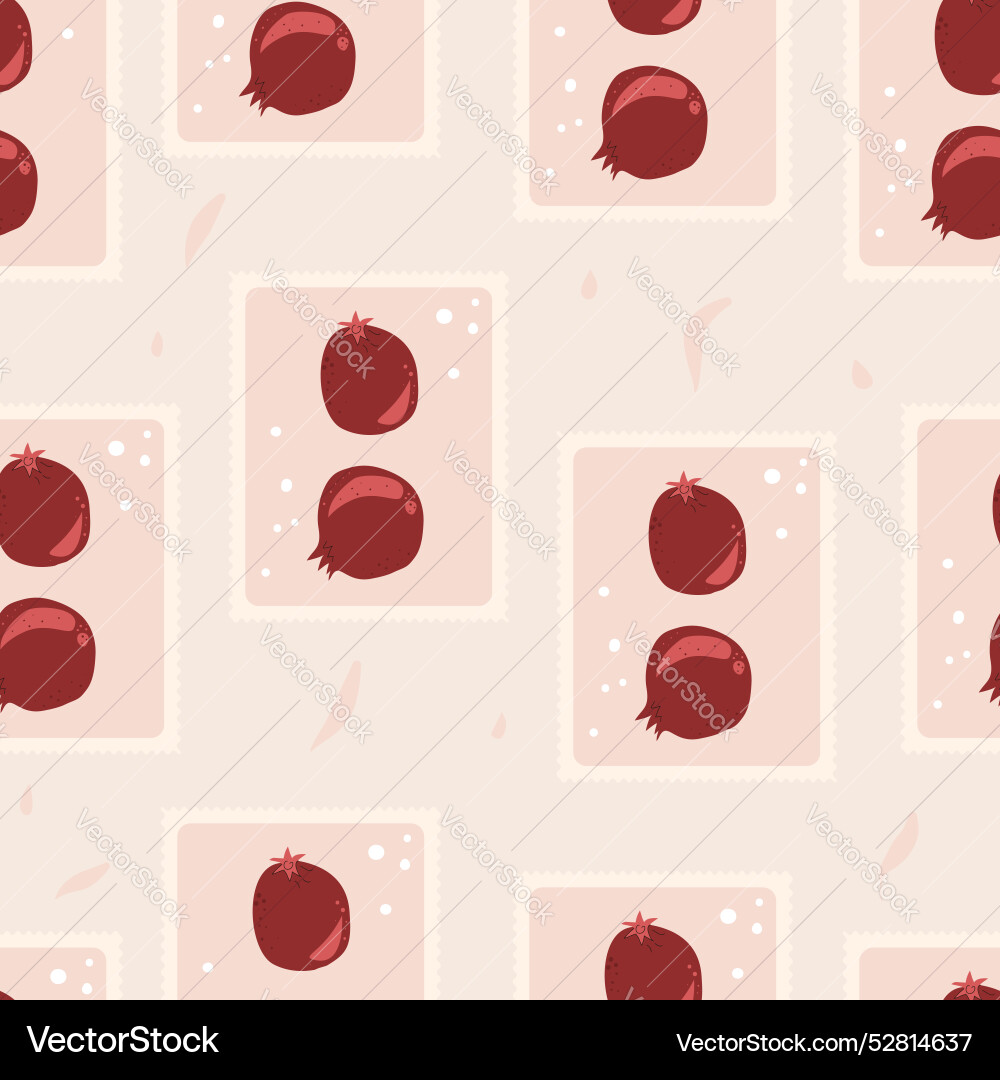 Pomegranates seamless pattern patchwork repeat Pomegranates seamless pattern patchwork repeat Vector Image