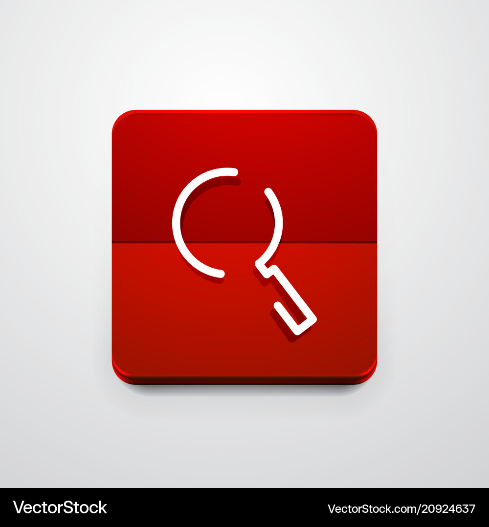Search magnifier web button magnify icon modern Search magnifier web button magnify icon modern vector image