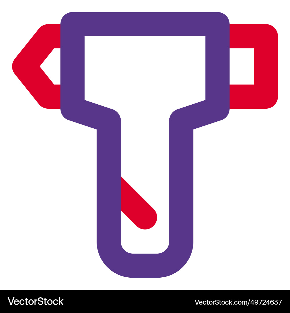Tool designed for breaking in emergencies Vector Image