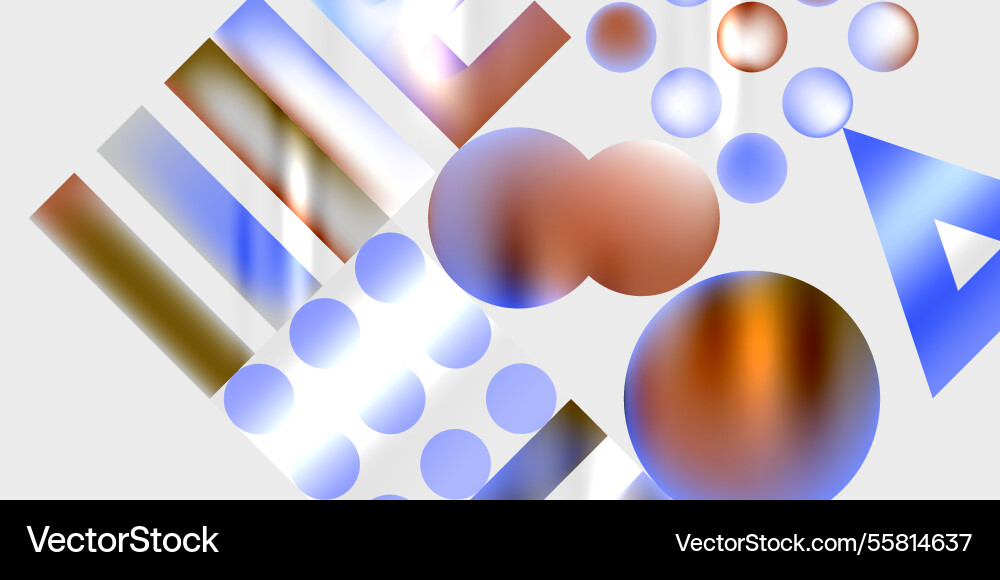 Triangles circles squares rectangles design Vector Image