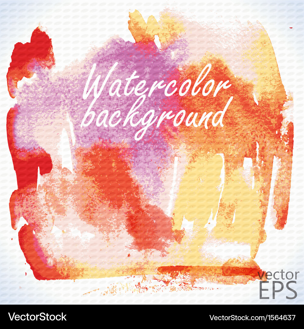 Watercolor Paint Splatter Background vector image