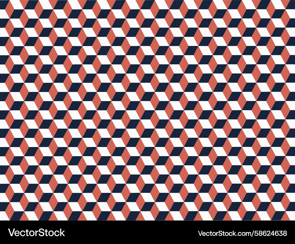 Abstract background featuring an isometric cube Vector Image