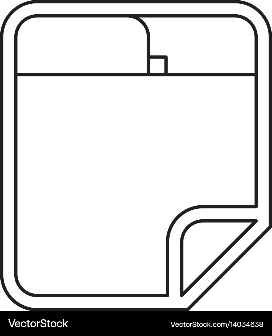 Browser web interface vector image