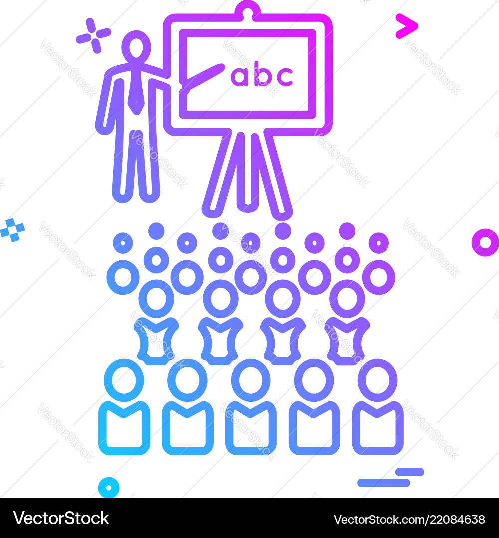 Class icon design Class icon design vector image